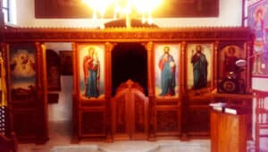 Construction and installation of a iconostasis