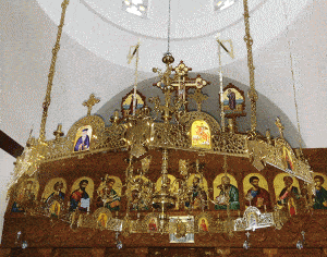 Construction and installation of a chandelier on Mount Athos