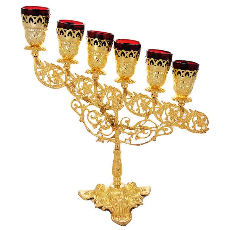 Candlestick with six candles
