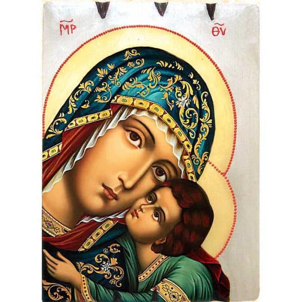 Icon Sweet kissing Virgin Mary