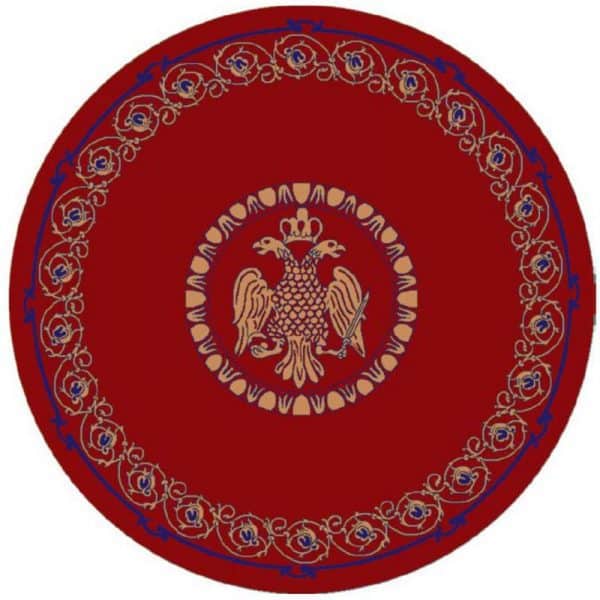 Round Carpet with double-headed Eagle