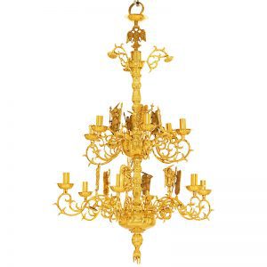 Brass chandelier Athonite
