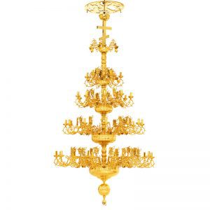 Brass chandelier Athonite