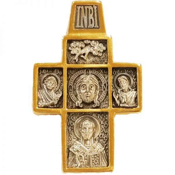 Cross Deisis - Saint Nicholas - Archangel Gabriel