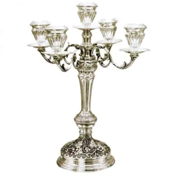 Silver Pentacle Candlestick