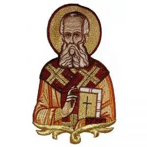 Embroidered Representation of Saint Gregory
