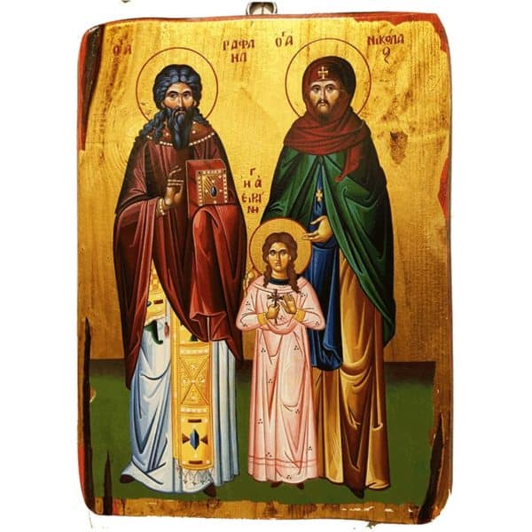 Heiligen Raphael, Nikolaus und Irene