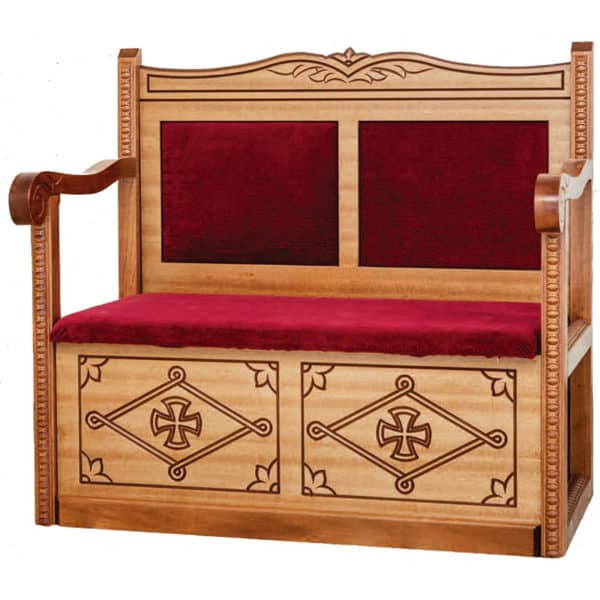 Ecclesiastical sofa seat