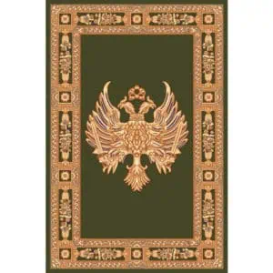 Rectangular Carpet with Double-Headed Eagle green