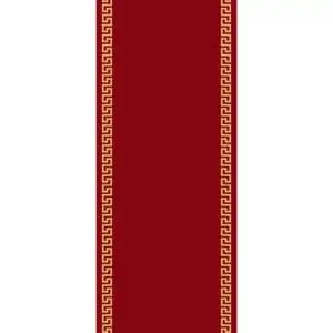 Church runner with meander red