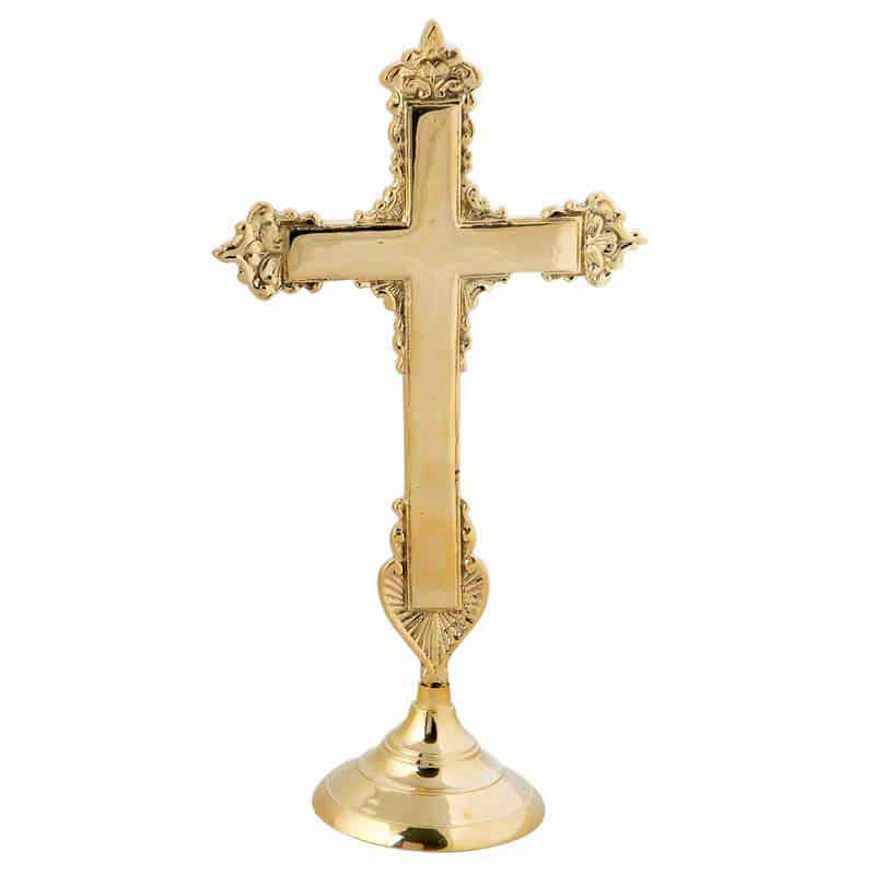 Croce in bronzo liscio