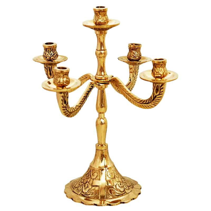 Pentacle-Leuchter aus Bronze