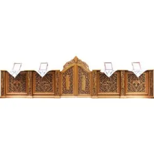 Iconostasis wood carved carved low