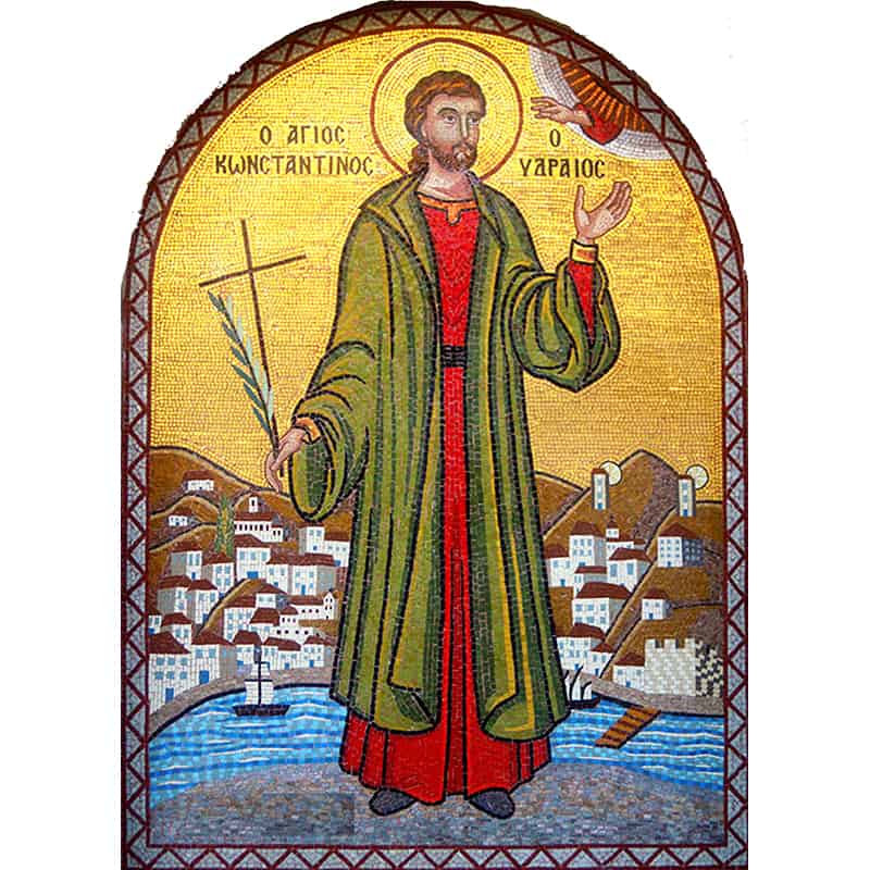 Mosaic Saint Constantine of Hydra