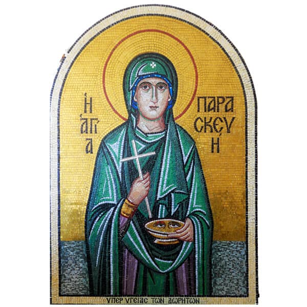 Мозаичное панно c изображением Святой Параскевы