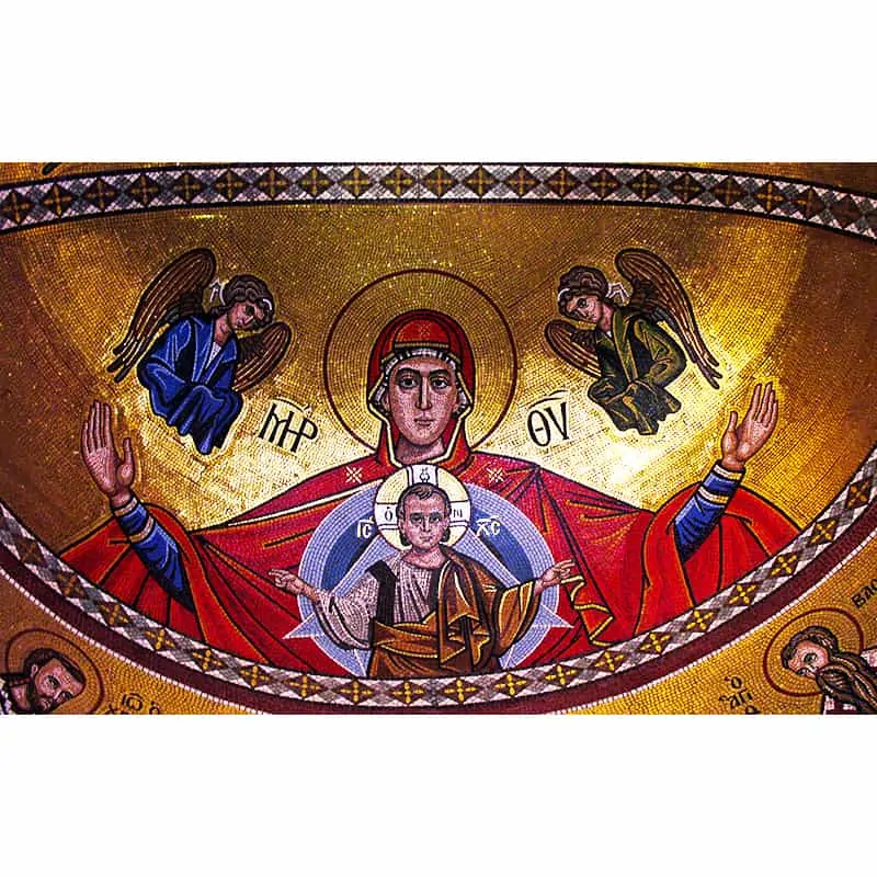 Mosaik der Heiligen Stufe von Platytera