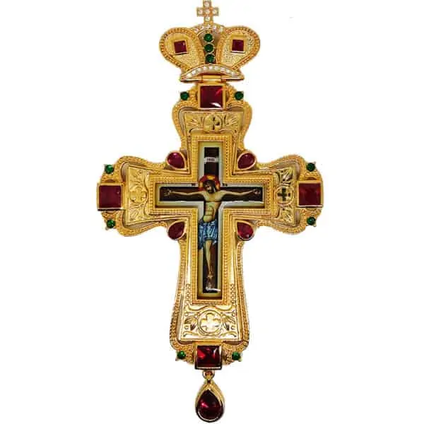 Croce pettorale in bronzo