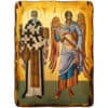 Икона на Свети Николай и Архангел Михаил