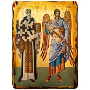 Икона Святителя Николая и Архангела Михаила