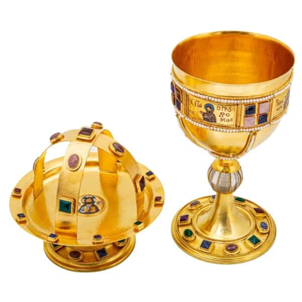 Silver Chalice set Gold Plated