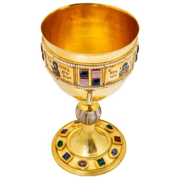 Silver Chalice set Gold Plated