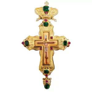 Croce pettorale in bronzo