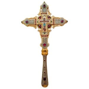 Blessing Cross Bicolour with Enamel