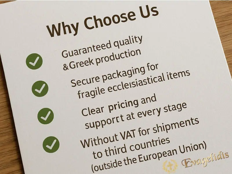 Supply of Ecclesiastical Items Abroad