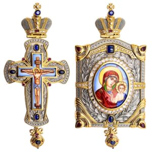 Архијерејски сет сребрни двобојни