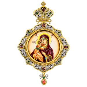 Архијерејски Енколпион Сребрни Двобојни