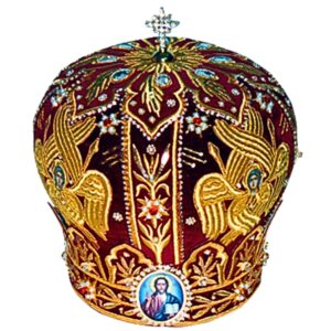 Архиерейска митра със златна бродерия