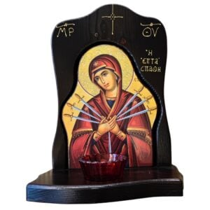 Дрвени иконостас са иконом